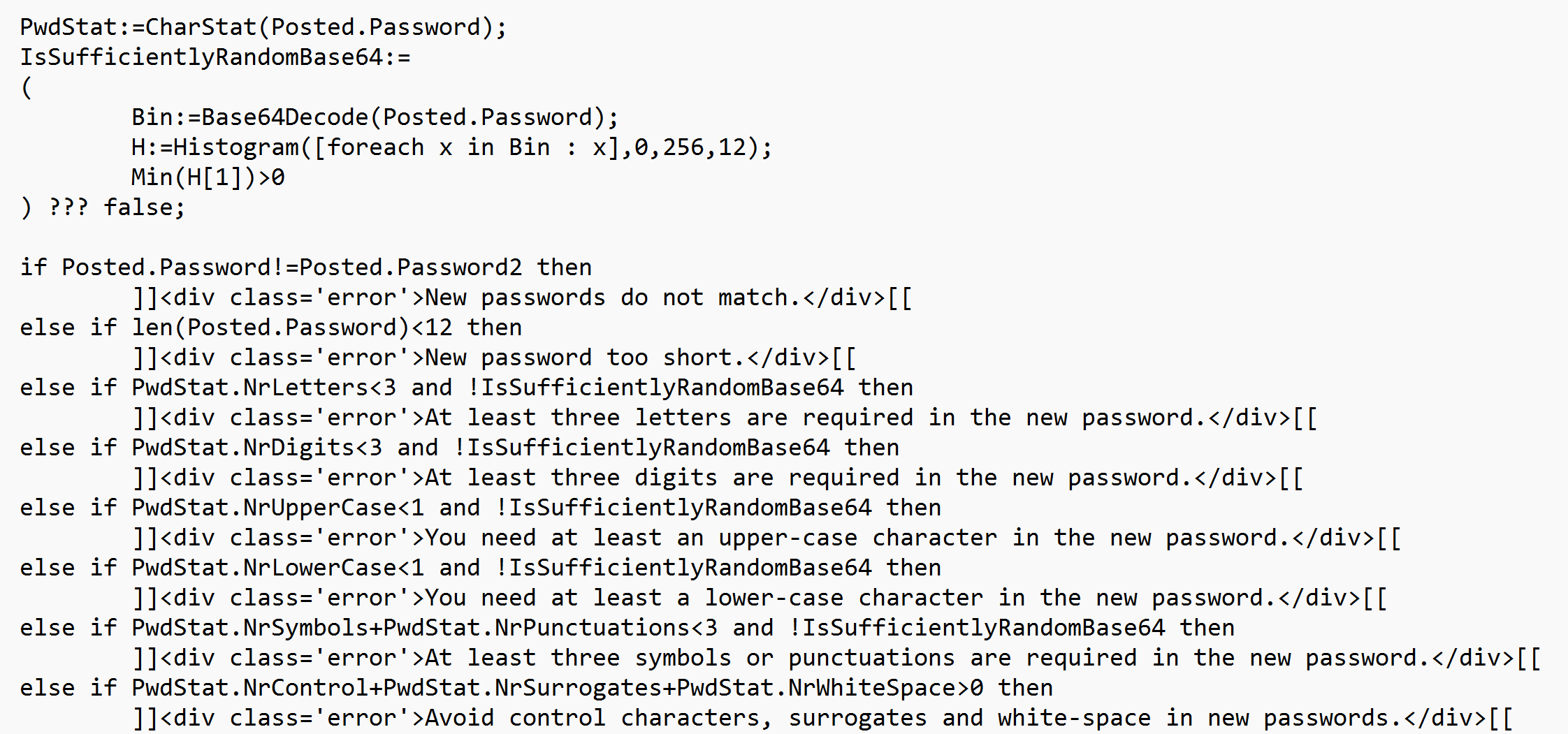 Entropy Checks