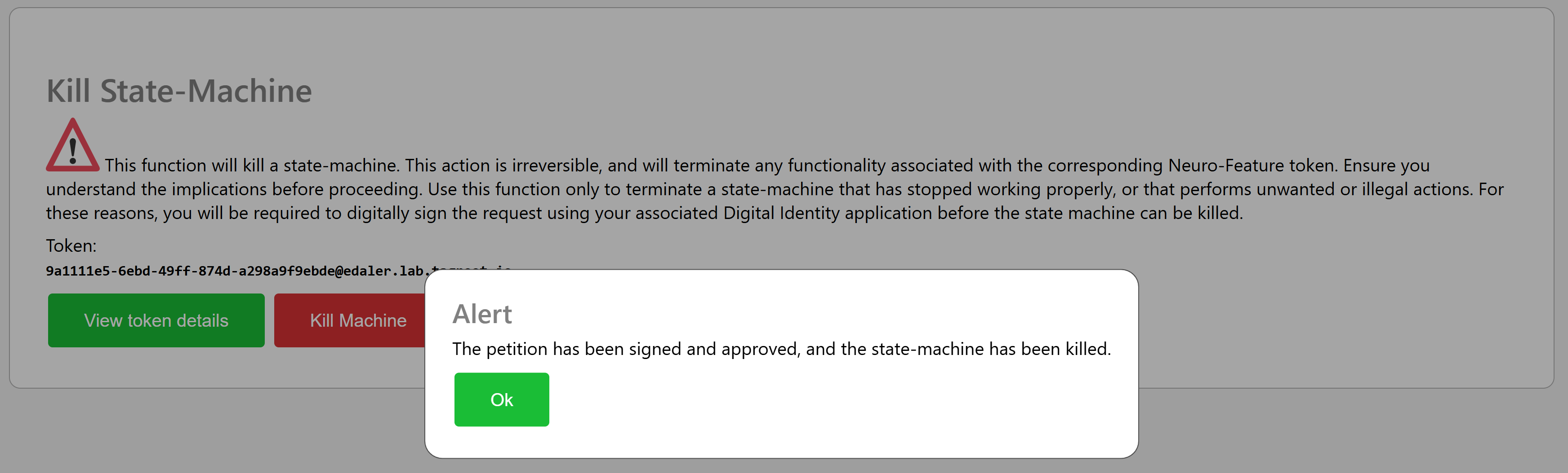 State Machine Killed