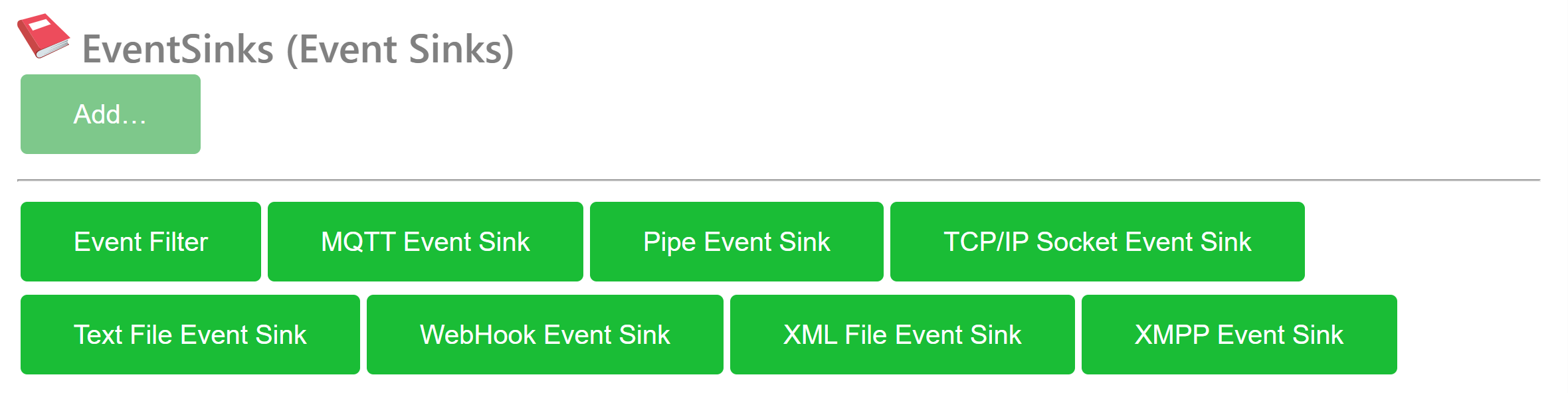 Add Event Sink
