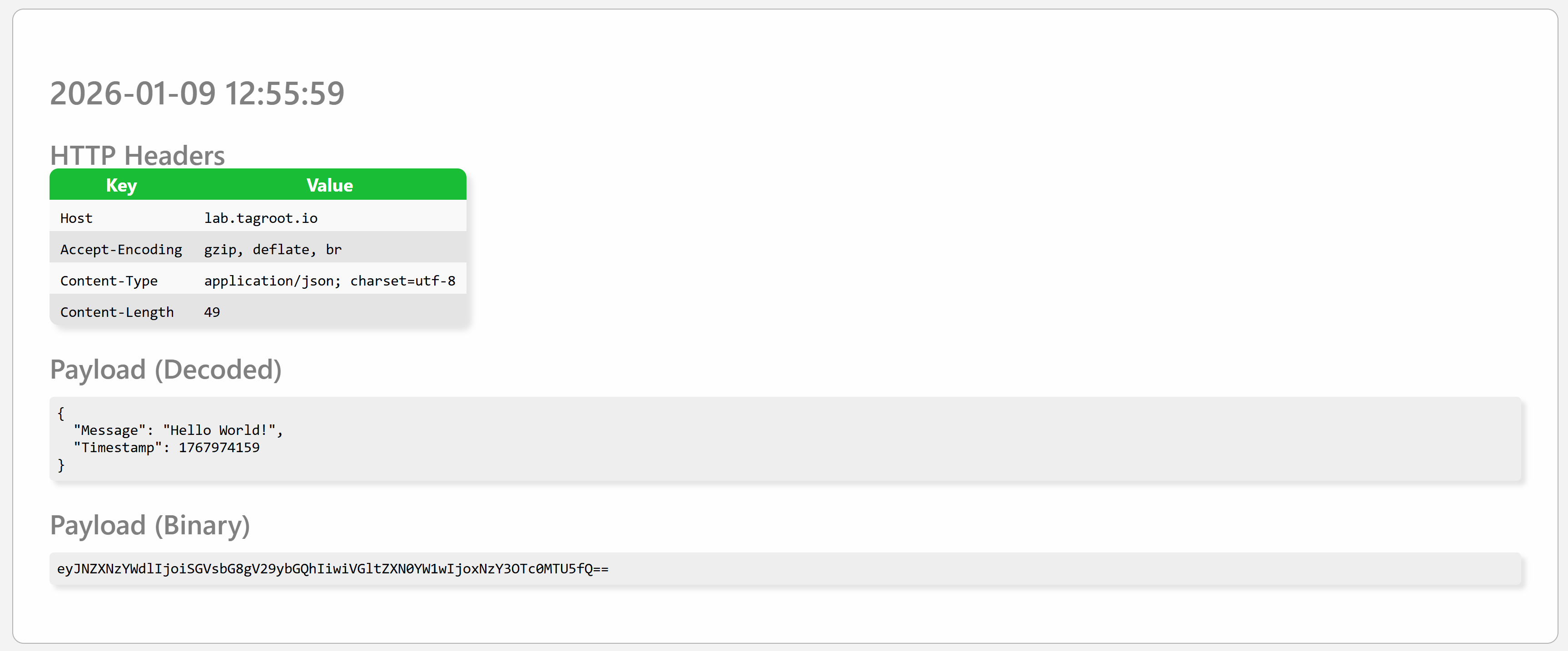 WebHook POST Example