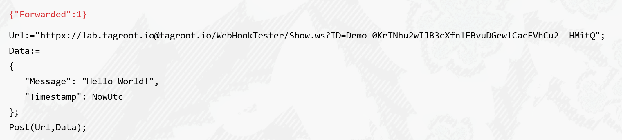 WebHook Tester httpx Example